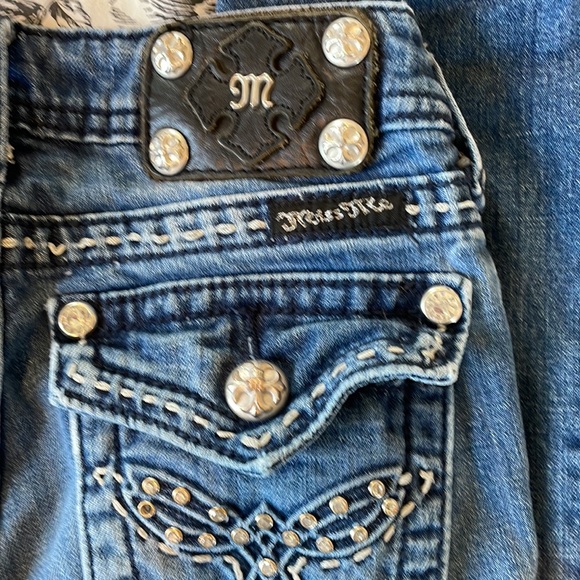 Girls Miss Me boot cut jeans - Picture 4 of 5